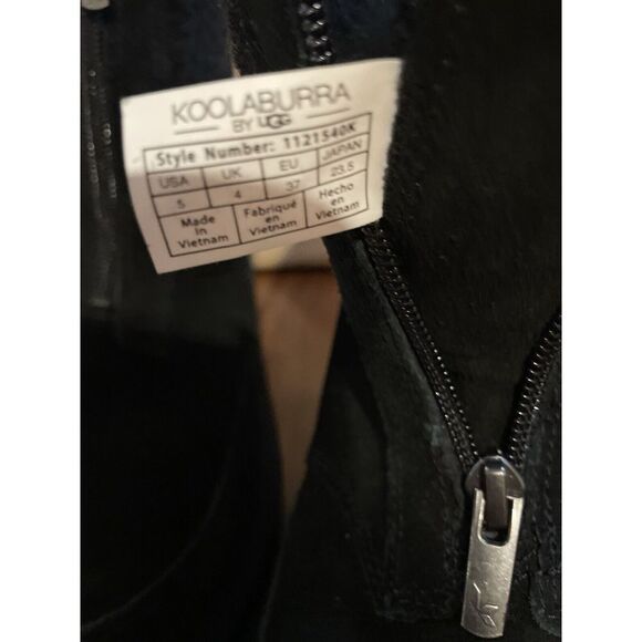 Koolaburra‎ by UGG Faux Fur Short Boots Lytta Black - Picture 4 of 8